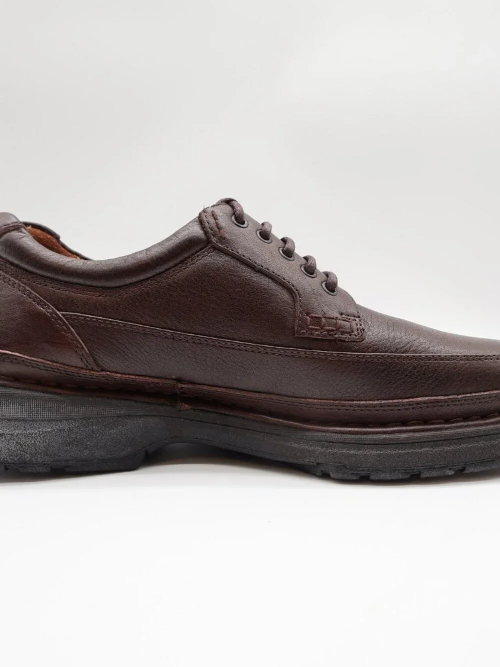 Hush Puppies Summit Persimmon Mens 8.5 Brown Leather Casual Oxfords